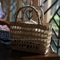 Túi cói mây cho bé chụp ảnh tết
