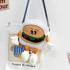 Túi vải đeo chéo hình hamburger cho bé