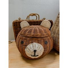 Giỏ đựng đồ hình gấu dễ thương decor chụp ảnh