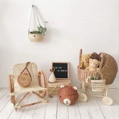 Giỏ đựng đồ hình gấu dễ thương decor chụp ảnh