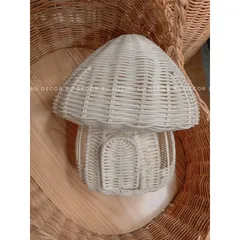 Nhà Nấm bằng mây làm đèn ngủ decor chụp ảnh