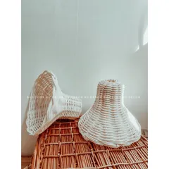 Chụp đèn bằng mây decor nhà cửa