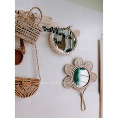 [ Xả lỗ ] Gương mây tai gấu decor phòng