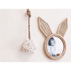 [ Xả lỗ ] Gương mây tai gấu decor phòng