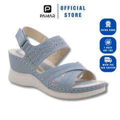 Giày Sandal Nữ Đế Xuồng 6Cm Quai Chéo Thời Trang Âu Mỹ 2024 - Sang Trọng Đi Làm, Đi Chơi, Đi Tiệc - Thương Hiệu Siketu