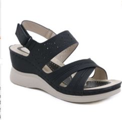 Giày Sandal Nữ Đế Xuồng 6Cm Quai Chéo Thời Trang Âu Mỹ 2024 - Sang Trọng Đi Làm, Đi Chơi, Đi Tiệc - Thương Hiệu Siketu