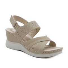 Giày Sandal Nữ Đế Xuồng 6Cm Quai Chéo Thời Trang Âu Mỹ 2024 - Sang Trọng Đi Làm, Đi Chơi, Đi Tiệc - Thương Hiệu Siketu