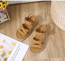 Sandal Nữ Đế Bằng Siketu Thời Trang Thoải Mái, Đế Dày Khóa Dán Dành Cho Đi Làm, Học, Chơi - Mẫu Giày Hot 2023