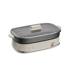 Nồi Lẩu Nướng Đa Năng 2 Khay Bear SB-NL45K - Nấu Lẩu, Chiên, Nướng, 4.5L, 1600W, Quà Tặng Gia Đình, Tiệc BBQ