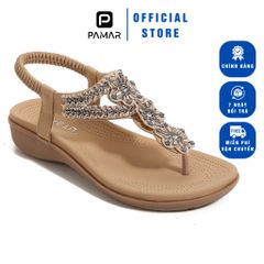 Giày Sandal Nữ SIKETU Đính Hạt Sang Trọng - Dép Kẹp Êm Nhẹ Phong Cách Âu Mỹ Thích Hợp Đi Làm, Đi Chơi, Dạo Phố