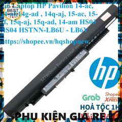 Pin Laptop HP Pavilion 14-ac/15-af HS03 HS04 - Pin Chính Hãng Đen 4 Cell, Thay Thế Cho Model 240 G4, 250 G4, Bảo Hành 100%