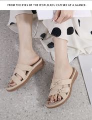 Dép Nữ SiKetu Đế Bằng Phong Cách Âu Mỹ - Sandal Êm Ái Dành Cho Mọi Hoạt Động Hàng Ngày, Kiểu Dáng Thời Trang