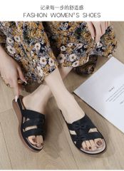 Dép Nữ SiKetu Đế Bằng Phong Cách Âu Mỹ - Sandal Êm Ái Dành Cho Mọi Hoạt Động Hàng Ngày, Kiểu Dáng Thời Trang