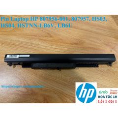 Pin Laptop HP 807956-001, 807957, HS03, HS04 - Bảo Hành 100% Mới, Tương Thích Nhiều Dòng HP, pin 4 cell, Chính Hãng