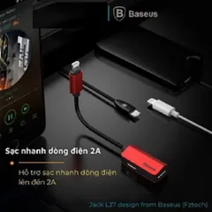 Cáp Chuyển Đổi Type-C Sang Audio 3.5mm + Cổng Sạc Type-C Base L40 - Phụ Kiện Chất Lượng Cao, Thiết Kế Chắc Chắn, Dễ Dàng Sử Dụng