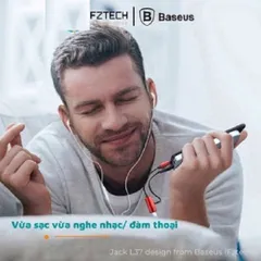 Cáp Chuyển Đổi Type-C Sang Audio 3.5mm + Cổng Sạc Type-C Base L40 - Phụ Kiện Chất Lượng Cao, Thiết Kế Chắc Chắn, Dễ Dàng Sử Dụng