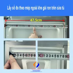 Ron Gài Tủ Mát Sanaky Alaska - Ron Cao Su Đen Cho Tủ Mát, Tủ Đông, Khôi Phục Độ Khít Cửa Lạnh, Hướng Dẫn Lắp Đặt Chi Tiết