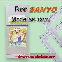 Ron Tủ Lạnh Sanyo SR-18TN - Ron Gài Cao Su Thay Thế, Dễ Dàng Lắp Đặt và Sử Dụng, Phù Hợp Với Ngăn Đá và Ngăn Mát