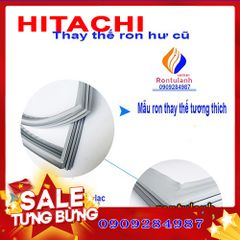 Ron cửa tủ lạnh Hitachi R-T190EG1D - Ron cao su và nam châm thay thế, kích thước ngăn đá 485x455, ngăn mát 485x780