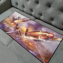 Miếng Lót Chuột Cỡ Lớn [MÁY BAY] Chống Nước 90x40cm Dày 3mm - Bàn Di Chuột Chuyên Game, Chống Trượt, Siêu Bền