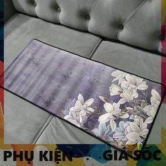 Miếng Lót Chuột Chống Nước Hoa Xám 21 - Bàn Di Chuột 70x30cm Dày 3mm Chuyên Dụng Cho Game Thủ