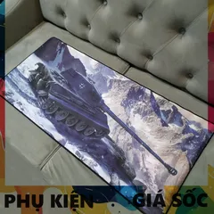 Miếng Lót Chuột XE TĂNG A13 Chống Nước - Pad Chuột Lớn 90x40cm, Dày 3mm, Dành Cho Game Thủ, Chống Trượt, Siêu Bền