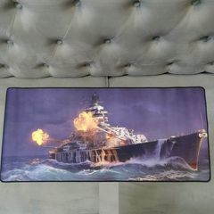 Miếng Lót Chuột Battleship 17 Chống Nước Cỡ Lớn 90x40cm, Pad Chuột Cao Cấp Chuyên Game, Bề Mặt Nhẵn Chống Trượt