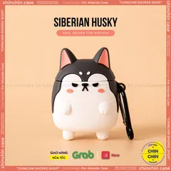 Vỏ Bọc AirPods Chó Shiba Bằng Silicon Dẻo - Phụ Kiện Hộp Sạc Tai Nghe AirPods 1 2 Chất Lượng Cao