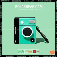 Case Vỏ Bọc Silicon Mềm AirPods 1 2 PRO - Hình Máy Ảnh Polarbear Cho Hộp Sạc Tai Nghe Không Dây
