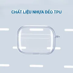 Vỏ Bọc Silicon Trong Suốt Cho AirPods 1 2 3 PRO - Phụ Kiện Chính Hãng Đựng Tai Nghe Khống Dây Chất Lượng Cao