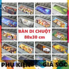 Miếng Lót Chuột Lớn 80x30cm Chống Nước - Bền Bỉ, Đa Dụng Cho Game Thủ và Dân Văn Phòng, Chất Liệu Cao Su Nhẵn Mịn