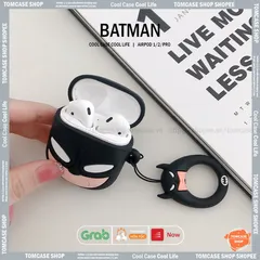 Vỏ Bọc AirPods Người Dơi Che Mắt - Silicon Dẻo Siêu Cute Cho Hộp Sạc Tai Nghe AirPods 1, 2, PRO