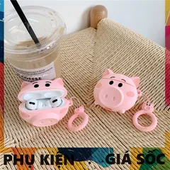Ốp Lưng AirPods Heo Hồng - Vỏ Bọc Silicone Dẻo Cho Tai Nghe AirPods 1, 2, Pro - Phụ Kiện Siêu Cute, Bảo Vệ Chất Lượng