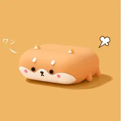 Vỏ Bọc AirPods Cute Cún Shiba Inu Nằm - Silicone Dẻo Cho Hộp Sạc Tai Nghe AirPods 1 2 PRO