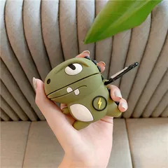 Vỏ Bọc Silicon Khủng Long Tia Chớp Cho AirPods 1 2 - Phụ Kiện Tai Nghe Độc Đáo và Bảo Vệ Chất Lượng cao