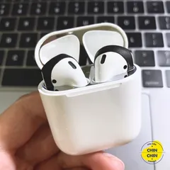Miếng Dán Kim Loại Chống Bám Bẩn Bảo Vệ AirPods 1 2 Pro - Phụ Kiện Chống Bụi Kim Loại Chất Lượng Cao