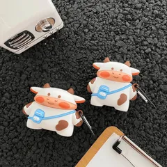 Ốp Lưng Silicon Dẻo Bò Sữa Kute Cho AirPods 1 2 PRO - Phụ Kiện Tai Nghe Chất Lượng Cao, Thiết Kế Độc Đáo