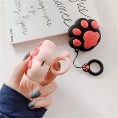 Vỏ Bọc Silicon Dẻo Chân Mèo Xinh Cho Hộp Sạc AirPods 1 2 - Phụ Kiện Tai Nghe Không Dây Siêu Cute