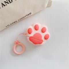 Vỏ Bọc Silicon Dẻo Chân Mèo Xinh Cho Hộp Sạc AirPods 1 2 - Phụ Kiện Tai Nghe Không Dây Siêu Cute