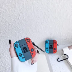 Case Vỏ Bọc AirPods Siêu Cute - Thiết Kế Máy Game Xanh Đỏ cho Tai Nghe AirPods 1 2 PRO Bằng Silicon Dẻo Chất Lượng