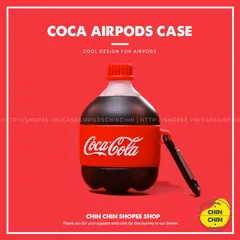 Vỏ Bọc AirPods Dẻo Silicone - Thiết Kế Chai Nước Ngọt Coca-Cola Cho AirPods 1/2/PRO - Phụ Kiện Tai Nghe Siêu Cute