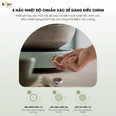 Bếp Từ Bear SB-BT21W - Công Suất 2100W, 8 Mức Nhiệt Linh Hoạt, Thiết Kế Gọn Nhẹ - Giải Pháp Nấu Ăn Tiện Lợi Cho Gia Đình