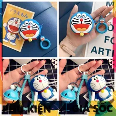 Móc Khóa DORAEMON Đồng Bộ Vỏ Case Airpod 1 2 - Phụ Kiện Siêu Chất, Thiết Kế Nhỏ Gọn, Silicon Mềm Dễ Dàng Tháo Lắp