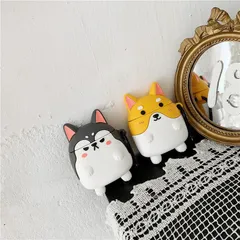 Vỏ Bọc AirPods Chó Shiba - Case Silicon Dẻo Cho Hộp Sạc Tai Nghe AirPods 1 2, Phụ Kiện Thời Trang Chó Cưng