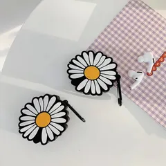 Vỏ Bọc Airpods Hoa Cúc Bằng Silicon Dẻo - Phụ Kiện Hộp Sạc Tai Nghe AirPods 1, 2 & PRO Siêu Cute