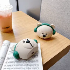 Vỏ Bọc AirPods Silicon Dẻo Gấu Bear Music - Phụ Kiện Tai Nghe AirPods 1 2 Siêu Cute và Chất Lượng