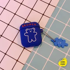 Vỏ Bọc AirPods Gấu Bear Brunch Brother - Phụ Kiện Silicon Dẻo Siêu Cute Cho Hộp Sạc Tai Nghe AirPods 1 2 PRO
