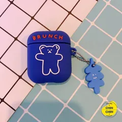 Vỏ Bọc AirPods Gấu Bear Brunch Brother - Phụ Kiện Silicon Dẻo Siêu Cute Cho Hộp Sạc Tai Nghe AirPods 1 2 PRO