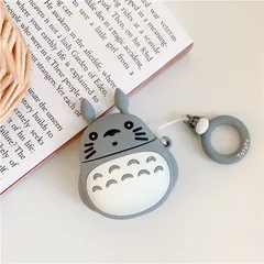 Vỏ Bọc AirPods Silicon Mèo Totoro - Phụ Kiện Tai Nghe Không Dây AirPods 1 2 PRO Chất Dẻo, Thiết Kế Dễ Thương