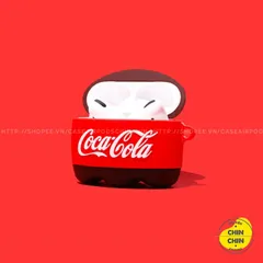 Vỏ Bọc AirPods Chai Coca Cola - Phụ Kiện Silicone Cho Tai Nghe AirPods 1 2 Pro, Bảo Vệ Chống Trầy Xước, Thiết Kế Độc Đáo